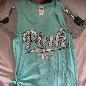 PINK shirt, smoke free home, hardly worn